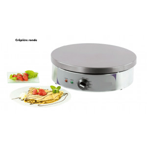 Crêpière électrique 40 - Dim ( L x P x H ) : 440 x  440 x 190 mm- Puissace : 2 700 W  ou  2 x 2 700 W- Tension : 230 V