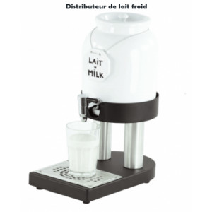 Distributeur de lait en porcelaine - Contenance 4 L - Dim : L.190 x P.320 x H.420 mm