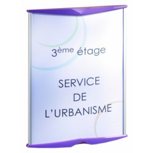 Enseigne signalétique personnalisable - Dimensions (L x H) cm : 22 x 15 ou 22 x 30