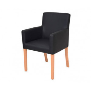 Fauteuil  pour restaurant en bois - Hauteur assise : 48 cm - Dimensions (H x L x P) : 80 x 56x 46 cm