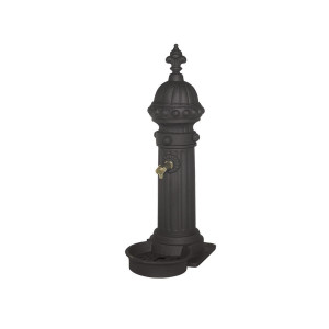 Fontaine pour jardin en fonte - Corps en fonte - Dimensions : (L x H) 635 x 1162 mm  - À sceller
