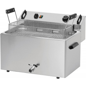 Friteuse à beignets électrique - Capacité : 16 L- Puissance : 9 000 W- Dim( L x P x H )  :  540 x 450 x 370 mm