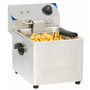 Friteuse électrique 4 L - Capacité : 4 litres-Dim (  Lx P x H ) : 220 x  400 x 315 mm-Puissance : 2 000 W / 230 V