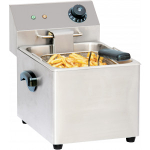 Friteuse électrique professionnelle 8 L - 1 cuve - Capacité : 8 L - Puissance: 3250 W