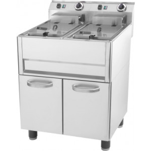 Friteuse professionnelle sur pieds - Puissance : 2 x 9 900 W / 400 V