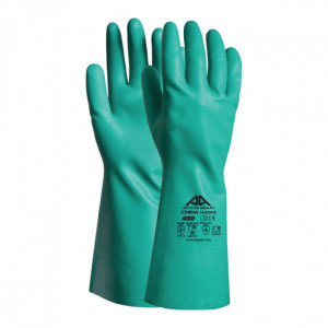 Gant de protection chimique en nitrile - Tailles : 7, 8 ,9 ,10 -  Matière : Nitrile - Conditionnement : 12 paires