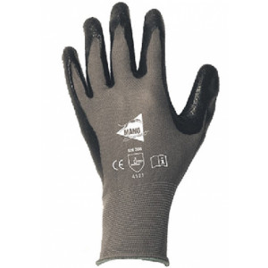 Gant manutention nitrile noir - Taille : De 6 à 11 - Matière : Nitrile noir