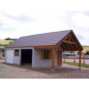 Garage atelier en béton - Abri auto