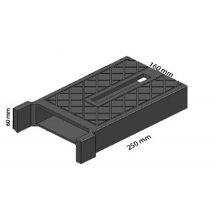 Gargouille d'évacuation plate B 125 - Classe : B 125