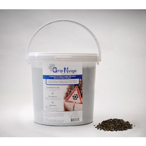 Granulé anti glisse neige et verglas - Disponible en seau de 10 litres ou sac de 40 litres