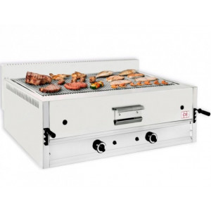 Grill à pierre de lave professionnel de comptoir - Dim ( L x P x H ) : 1200 x 700 x 430 mm- Débit calorifique : 13 -17.5 26 Kw