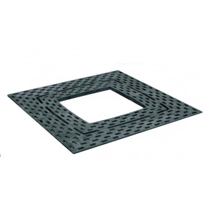 Grille d'arbre carrée - Dimensions : 786 x 786 ou 975 x 975 mm