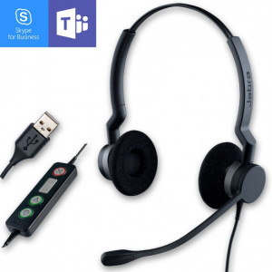 Jabra BIZ 2300 USB Duo -Version Microsoft Teams - Casque PC pour Skype - GN2300DUSBM-Jabra GN

