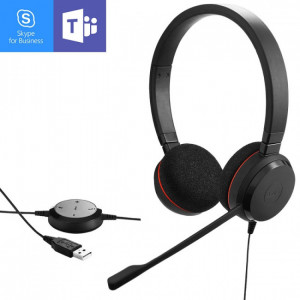 Jabra - Evolve 20 USB UC MS Duo - Casque PC / USB - GNEVOL20DM-Jabra GN