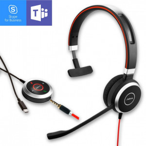 Jabra Evolve 40 MS Mono Jack et USB-C -Casque PC - IP / Softphone - GNEVOL40USBCM-Jabra GN

