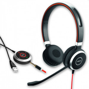 Jabra  Evolve 40 UC Duo Jack et USB-A -Casque PC - IP / Softphone - GNEVOL40D-Jabra GN

