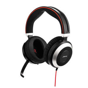 Jabra EVOLVE 80 JACK Duo -Casque PC - IP / Softphone - GNEVOL80DJACK-Jabra GN

