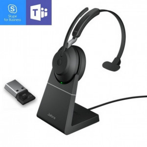 Jabra Evolve2 65 MS Mono USB-A avec base -Casque PC - IP / Softphone - GNEVOL265MSUPAB-Jabra GN

