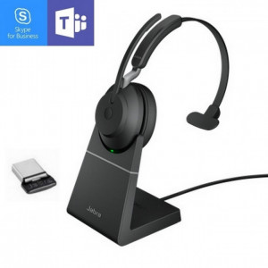 Jabra Evolve2 65 MS Mono USB-C avec base -Casque PC - IP / Softphone - GNEVOL265MSUPCB-Jabra GN

