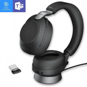 Jabra Evolve2 85 MS Duo Noir USB-C avec base -Casque pour téléphone mobile - GNEVOL285DMSUPCB-Jabra GN

