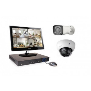 Kit vidéosurveillance filaire - Fonctionne en filaire