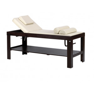 Lit de massage en bois - Dimensions (L x l x H) : 200 x 71,5 x 77 cm