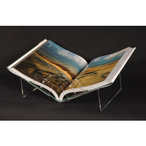 Lutrin exposition couché pour livre A3 et A4 - Dimensions : (LxHxP) : 46x16x30 cm