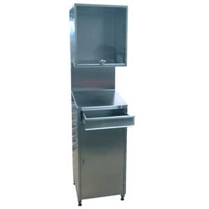 Meuble informatique inox - Meuble tout en inox