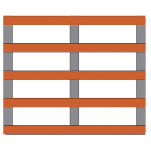 Palette bois légère 500 Kg - Charge dynamique jusqu'à 500 kg