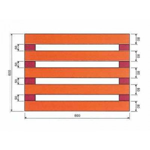 Palette demi-lourde en bois - Palette bois demi-lourde 600 X 800 mm