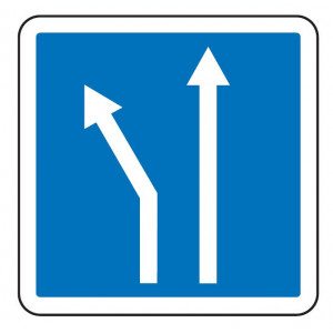 Panneau d'indication d'affectation de voies C24b - Dimensions (mm) : de 350 à 1050 - Norme CE et NF - Type C