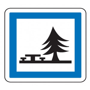 Panneau d'indication emplacement pour pique-nique CE7 - Dimensions (mm) : de 350 à 1050 - Norme CE et NF - Type CE