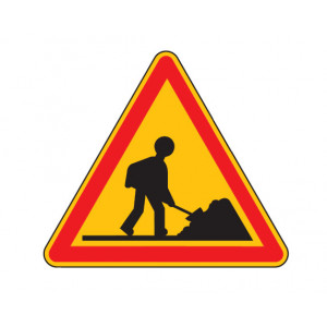 Panneau de signalisation temporaire AK5 - Dimensions : de 700 - 1250 mm - Norme NF - Type AK