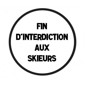 Panneau fin interdiction B39 - Dimensions : De 450 à 1250 mm - Normes CE et NF - Type B