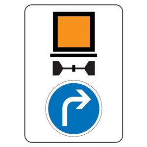 Panneau indication limitation tunnel C117 B21c1 - Dimension (mm) : de 600 x 800 à 1600 x 2400 - Norme CE et NF - Type C