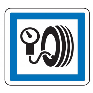 Panneau indication station de gonflage CE26 - Dimensions (mm) : de 350 à 1050 - Norme CE et NF - Type CE