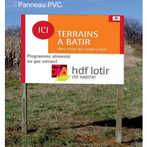 Panneau publicitaire rigide - PVC, Dibond ou aquilux