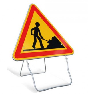 Panneaux signalisation des dangers temporaires AK - Dimensions : 700 - 1000 mm - Norme  NF - Type AK