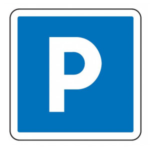 Panneaux de signalisation d'indication de parking C1a - Dimensions (mm) : de 350 à 1050 - Norme CE et NF - Type C