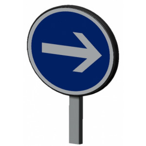 Panneau de signalisation temporaire - Panneaux B21 et BK21 indexables