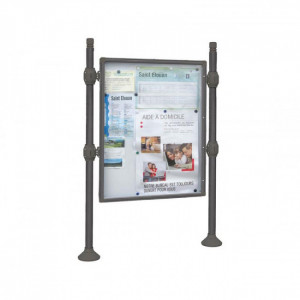 Panneaux-vitrines d'information H1600 x 1200mm - Format : 24 A4 - Simple ou double face