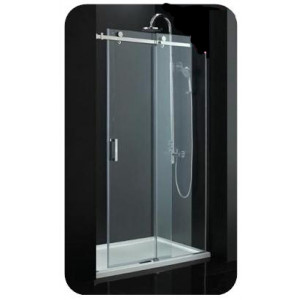 Paroi de douche avec porte coulissante - Longueur (cm) : 120