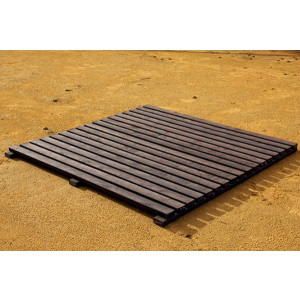 Passerelle de plage en plastique - Longueur : 300 cm - Largeur : 100 ou 150 cm - Lames : 7 x 3 cm