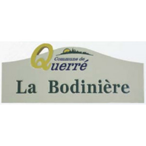 Plaque de rue fonte - Dimensions (L x l) mm : 490 x 190