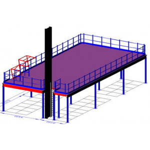 Plate-forme de stockage lourde - Charges de 350 kg à 4000 kg/m²