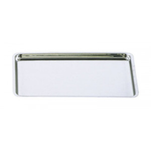 Plateau pâtissier inox 30 x 21 cm - 3 dimensions au choix