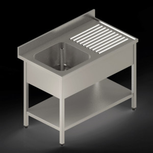 Plonge inox professionnelle - Réalisation inox AISI 304