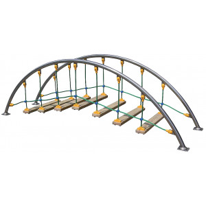 Pont oscillant araignée - Norme EN 1176 - de 3 à 12 ans