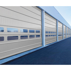 Porte rapide industrielle repliable - Taille max LxH : 12000 x 7000 mm