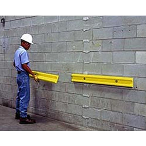 Protection surface murale anti choc - Surface de fixation : 140 mm  -  Dim : 1220 x 152 x 51 mm